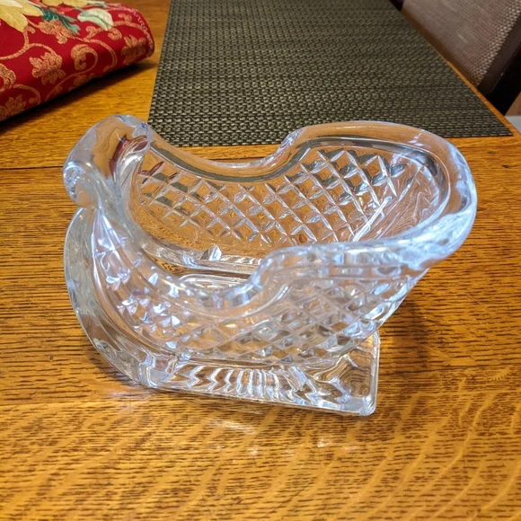 Beautiful Mercari vintage clear Crystal glass Santa sled - Picture 2 of 7